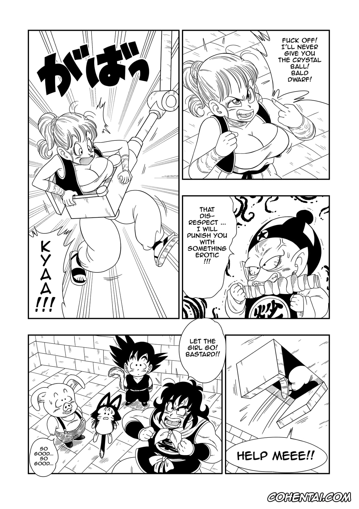 Dragon Ball xxx, Bulma Briefs xxx, Emperor Pilaf xxx, Mai xxx, Oolong xxx, Shu xxx, Yamcha xxx, Punishment in Pilaf’s Castle (Dragon Ball), pagina 4