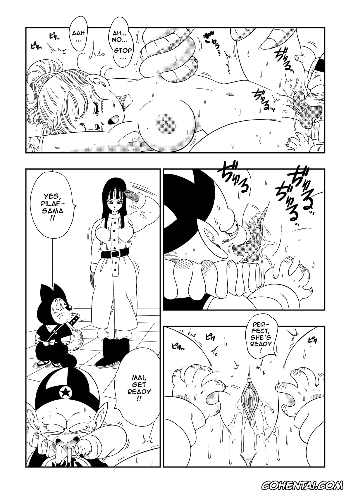 Dragon Ball xxx, Bulma Briefs xxx, Emperor Pilaf xxx, Mai xxx, Oolong xxx, Shu xxx, Yamcha xxx, Punishment in Pilaf’s Castle (Dragon Ball), pagina 7