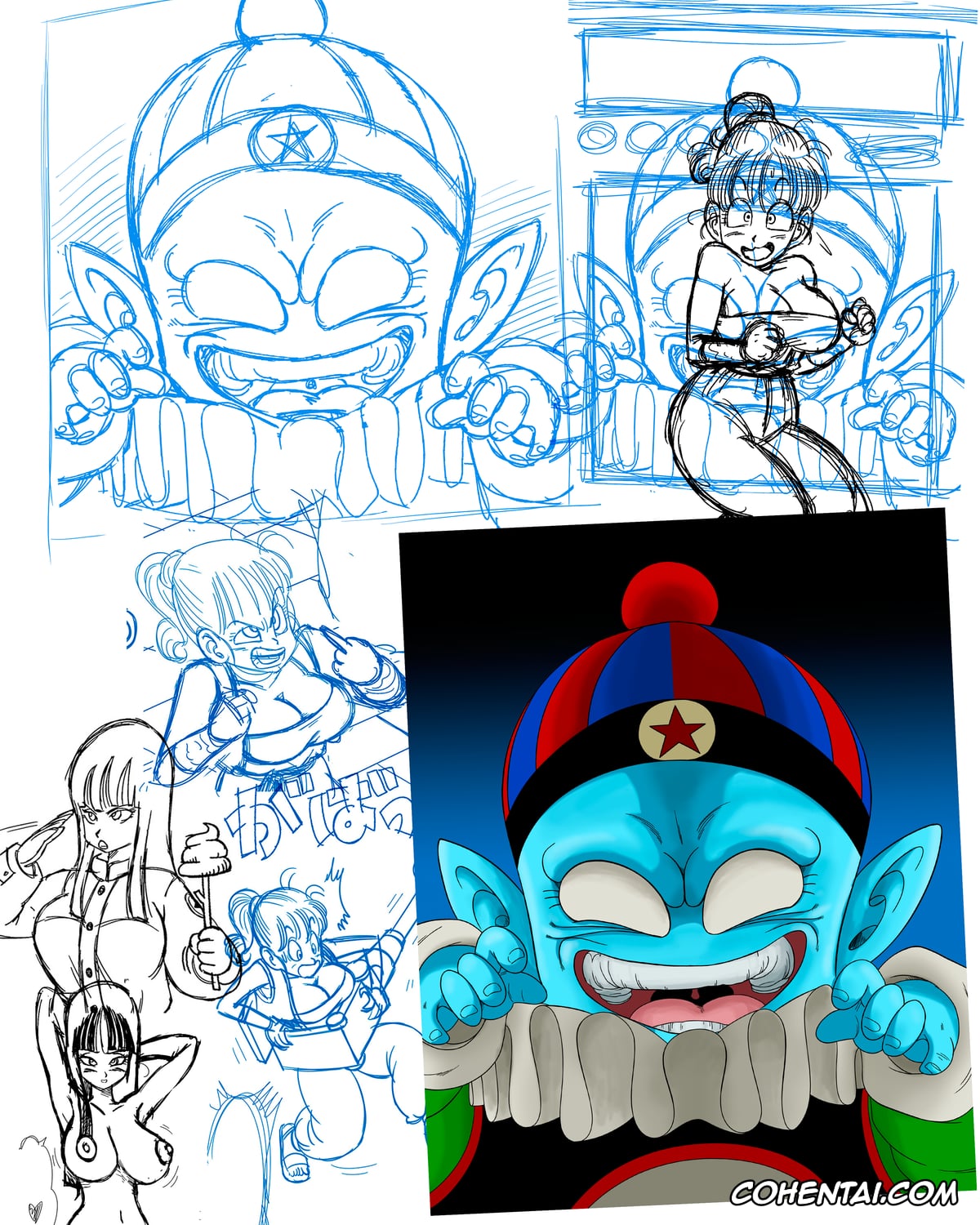 Dragon Ball hentai, Bulma Briefs hentai, Emperor Pilaf hentai, Mai hentai, Oolong hentai, Shu hentai, Yamcha hentai, Punishment in Pilaf’s Castle (Dragon Ball), pagina 24