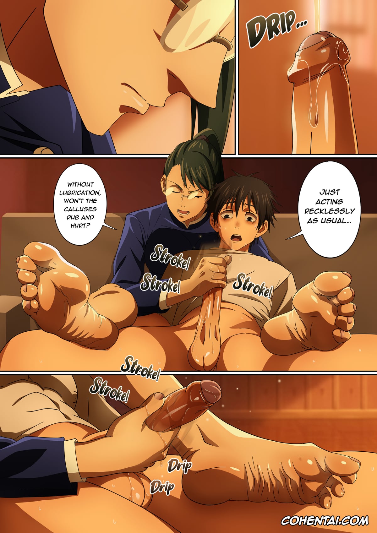 Jujutsu Kaisen hentai, Maki Zenin hentai, Yuta Okkotsu hentai, Drowning in Maki-sama’s Toes (Jujutsu Kaisen), pagina 15