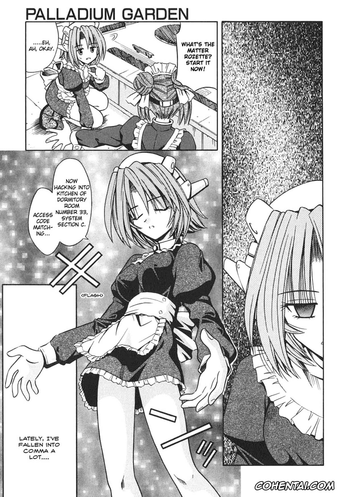 Manga xxx, Tankoubon xxx, Palladium Garden, pagina 100