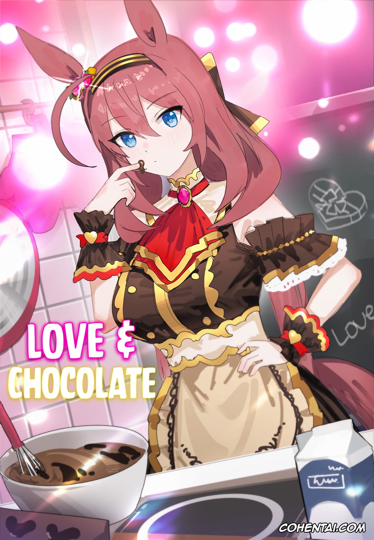 Uma Musume Pretty Derby xxx, Mihono Bourbon xxx, Koi to Chocolate (Uma Musume Pretty Derby), pagina 1