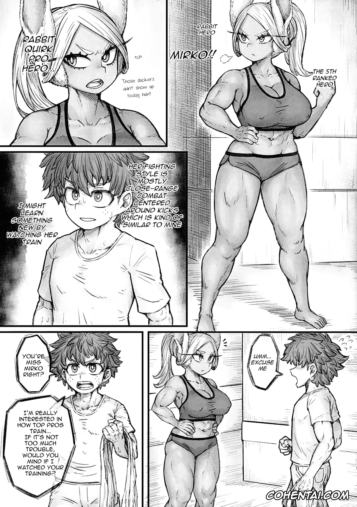 My Hero Academia | Boku No Hero Academia xxx, Izuku Midoriya xxx, Rumi Usagiyama xxx, MIRKO’S ESTRUS MUSCLE TRANING (Boku no Hero Academia), pagina 4