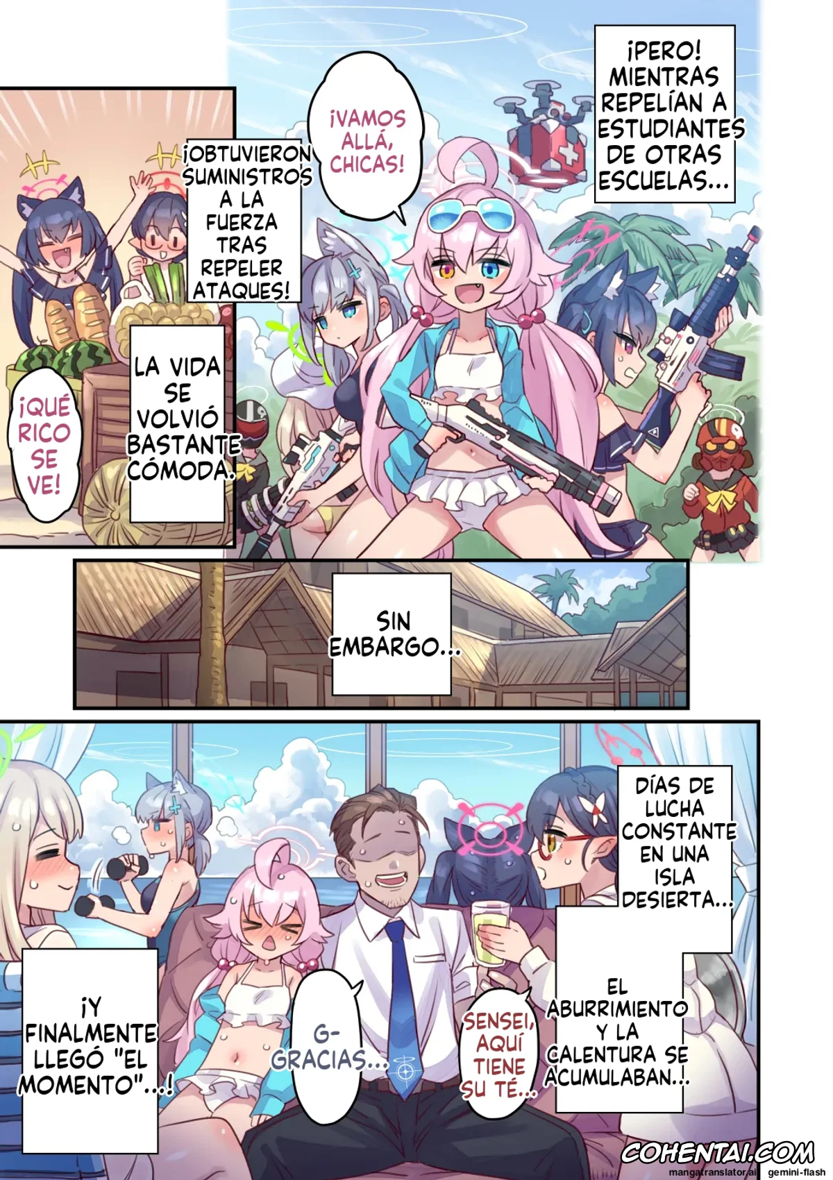 Blue Archive xxx, Ayane Okusora xxx, Hoshino Takanashi xxx, Nonomi Izayoi xxx, Serika Kuromi xxx, Shiroko Sunaookami xxx, Seito to Issen Koechau Hon -Taisaku Iinkai Hen- (Blue Archive), pagina 4