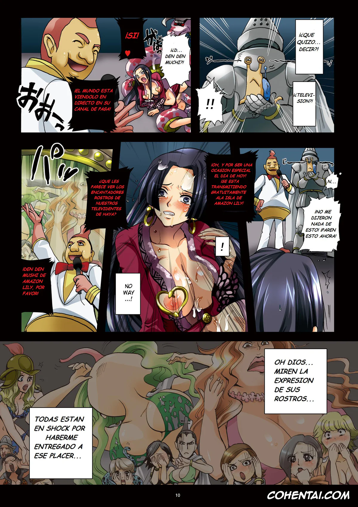 One Piece xxx, Boa Hancock xxx, Dorei Jotei Jakan Manaita Strip SHOW! (One Piece), pagina 10