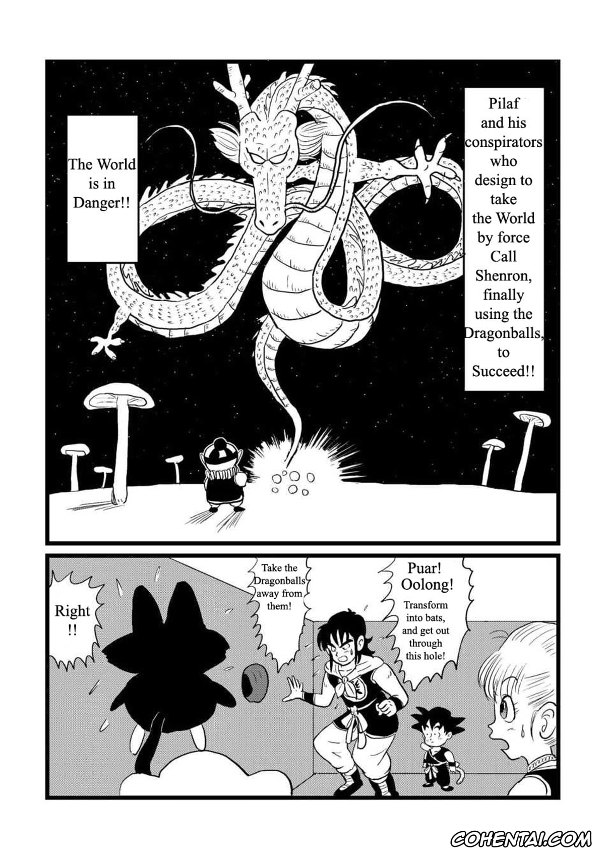 Dragon Ball hentai, Bulma Briefs hentai, Oolong hentai, DB Gaiden – Oolong no Negai no Maki (Dragon Ball), pagina 3