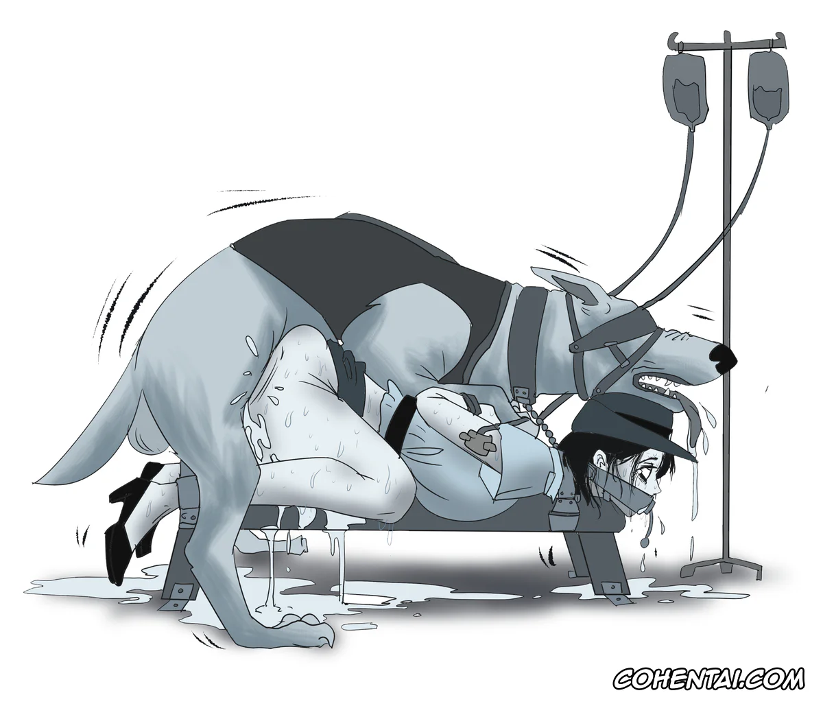 Original hentai, Nao Police x Dog, pagina 3