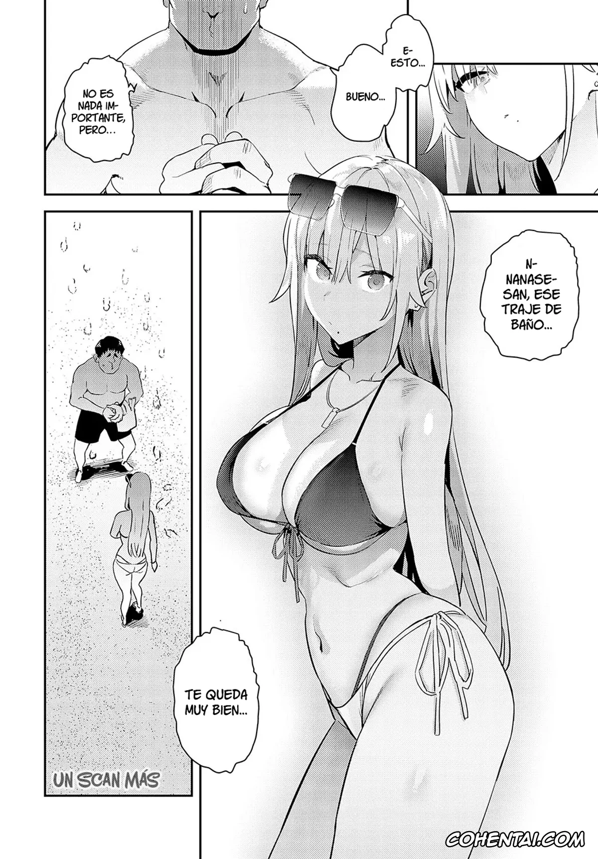 Original hentai, Bijyo to Yajyuu 3rd ~Gyaru to Kimoota~ (Hametami Girl), pagina 6