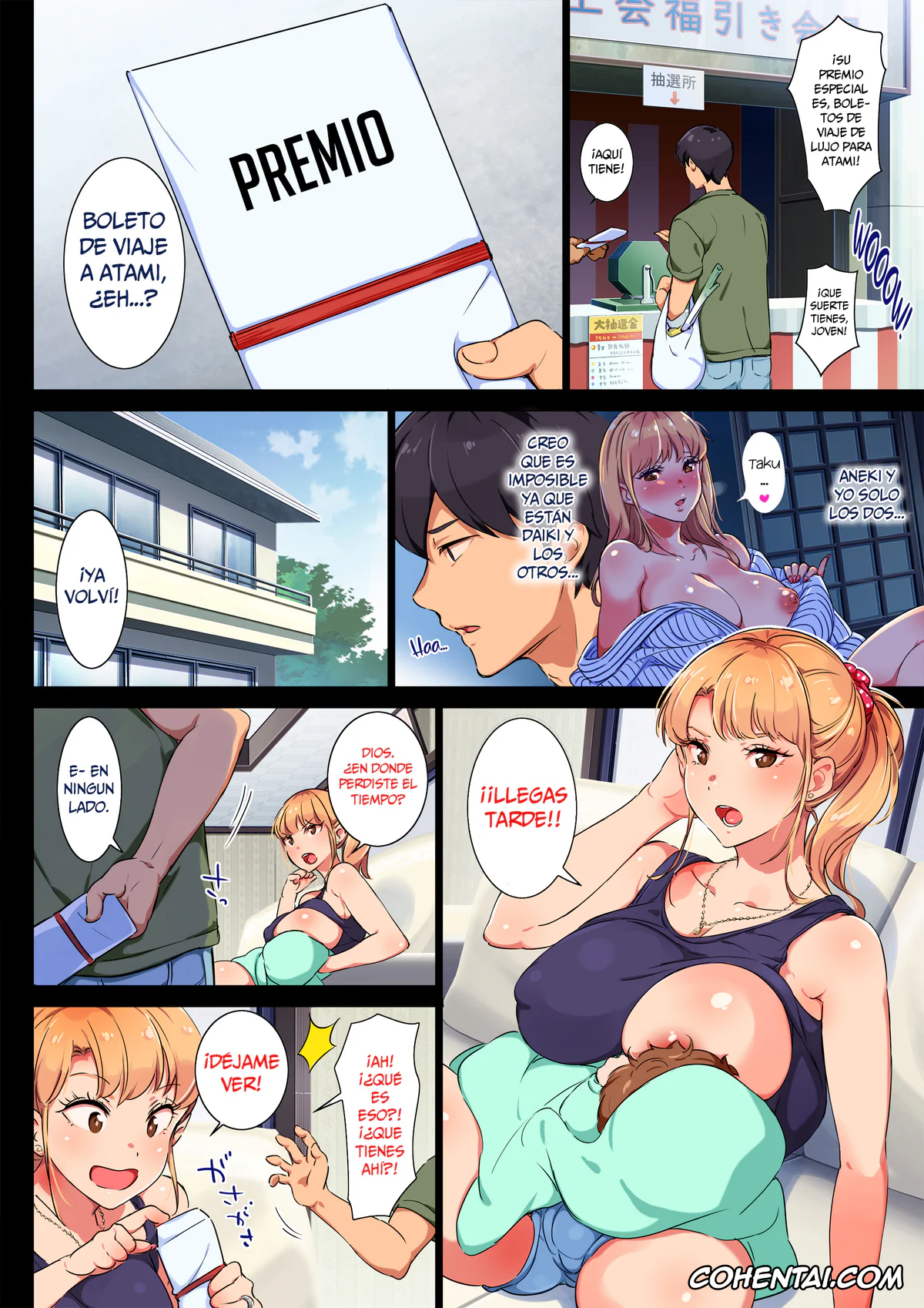 Original hentai, Ane wa Yanmama Junyuuchuu in Atami da~!!, pagina 3
