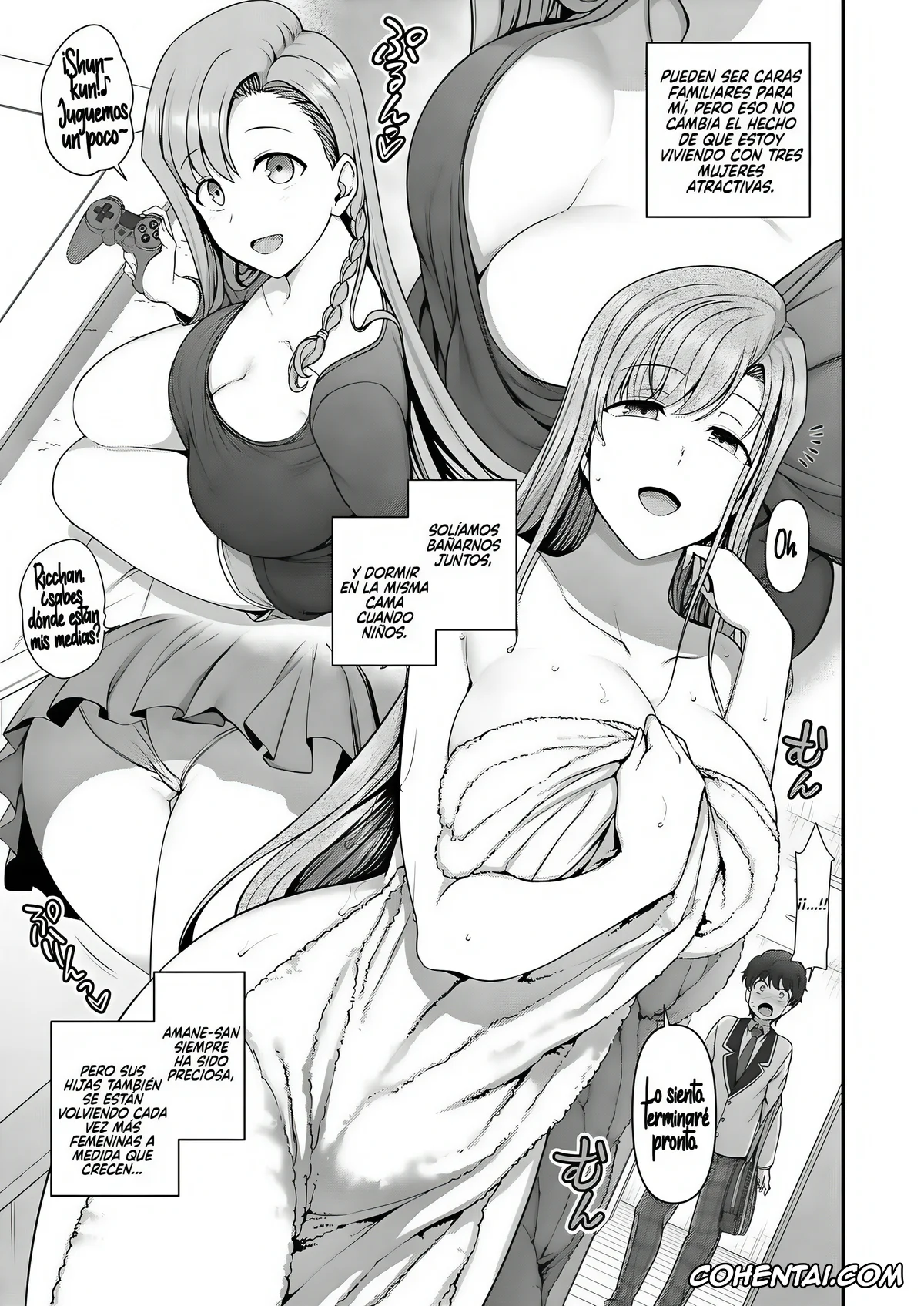 Original hentai, Control Familiar 1 ~ 4 + Bocetos, pagina 9