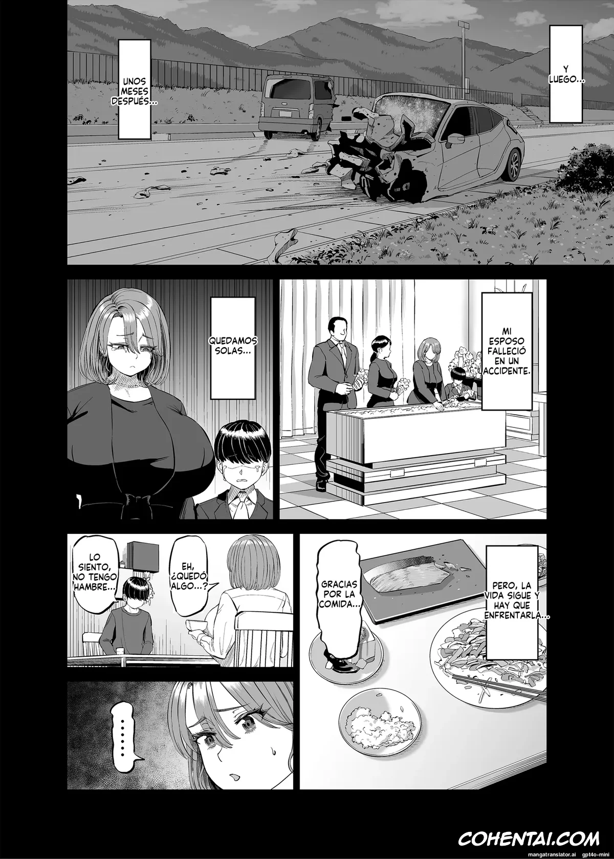Original hentai, Yuukyuu Tsukatte made Boku no Heya de Onanii ni suru Giri Mama to no Hanashi, pagina 3
