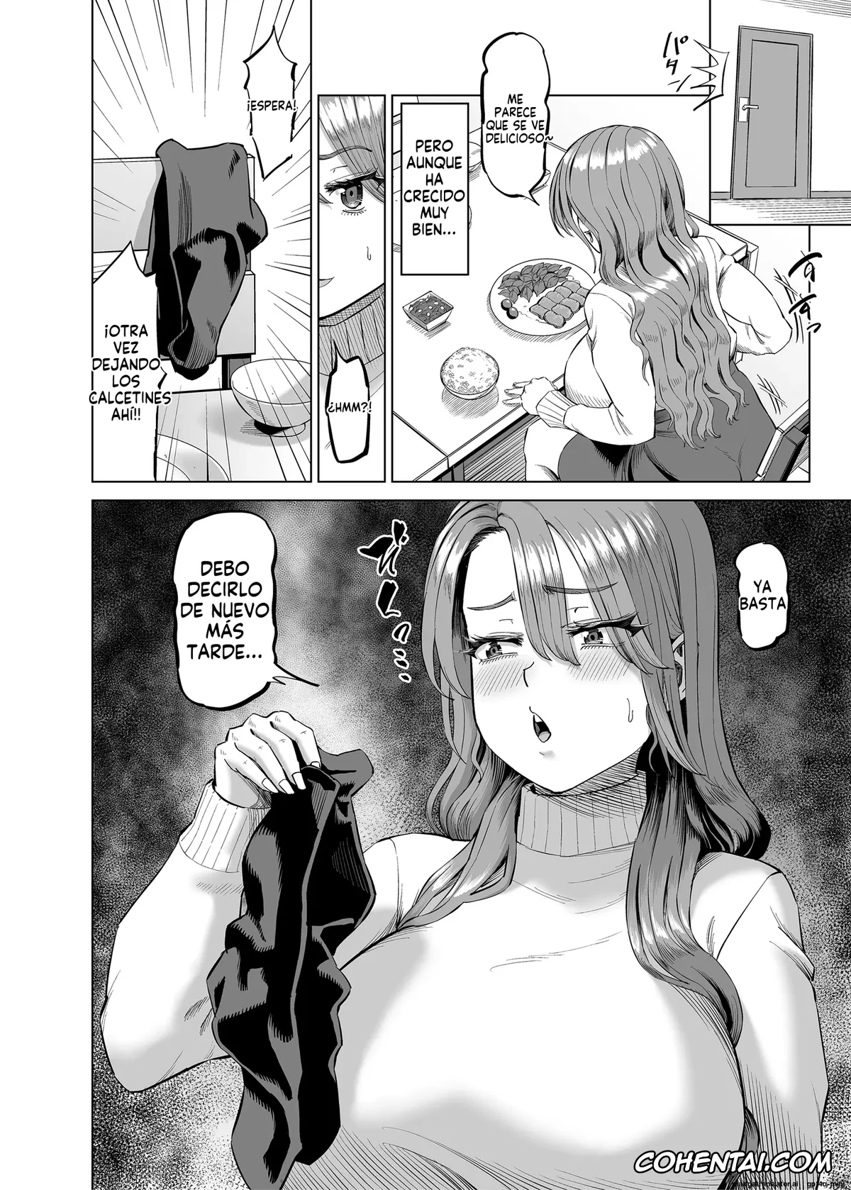 Original xxx, Yuukyuu Tsukatte made Boku no Heya de Onanii ni suru Giri Mama to no Hanashi, pagina 7