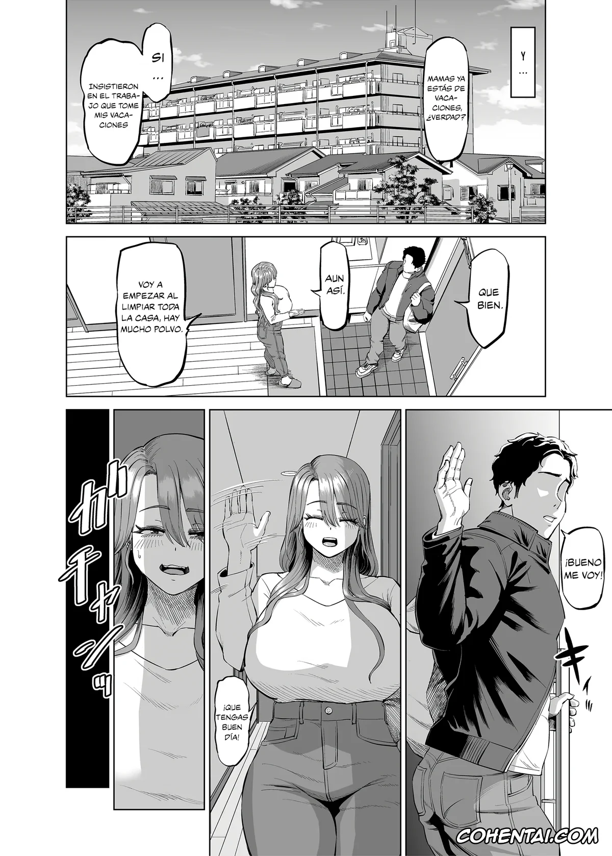 Original porno, Yuukyuu Tsukatte made Boku no Heya de Onanii ni suru Giri Mama to no Hanashi, pagina 14