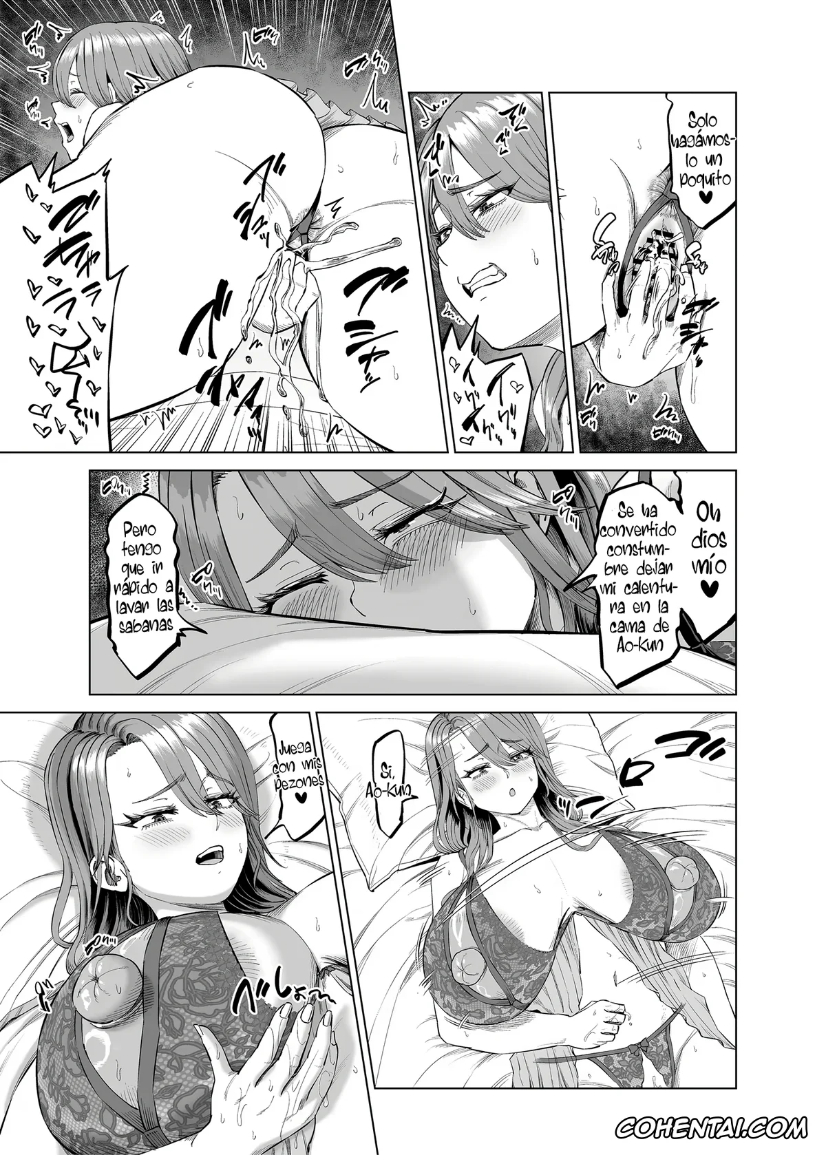 Original porno, Yuukyuu Tsukatte made Boku no Heya de Onanii ni suru Giri Mama to no Hanashi, pagina 17