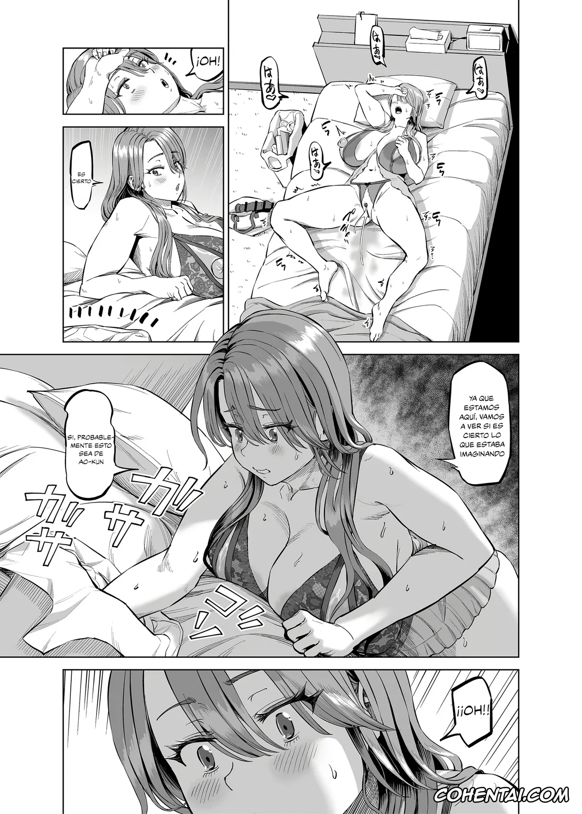 Original hentai, Yuukyuu Tsukatte made Boku no Heya de Onanii ni suru Giri Mama to no Hanashi, pagina 21