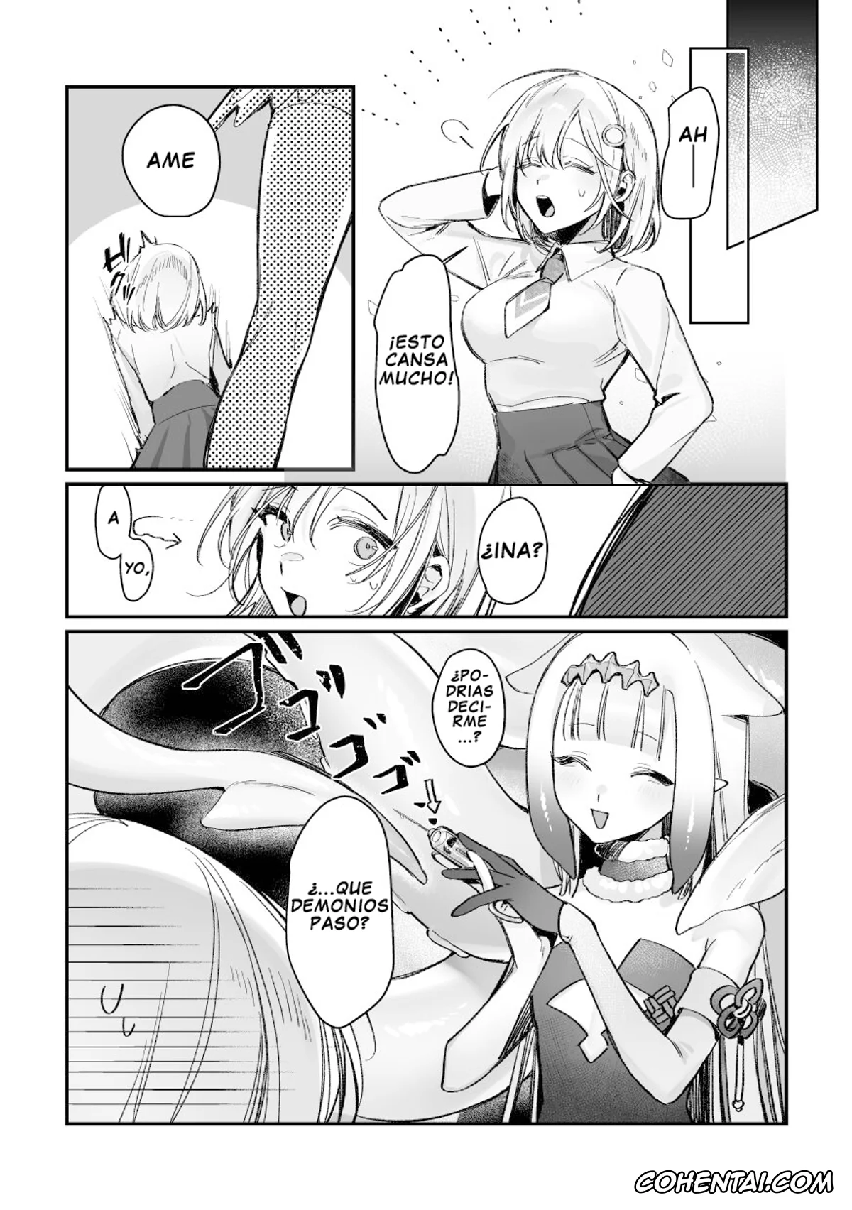 Hololive hentai, Gawr Gura hentai, Ninomae Inanis hentai, Watson Amelia hentai, Shokushu Shokushu!! Ina no Boinboin ga Abareta~ (Gawr Gura, Ninomae Inanis, Watson Amelia), pagina 18