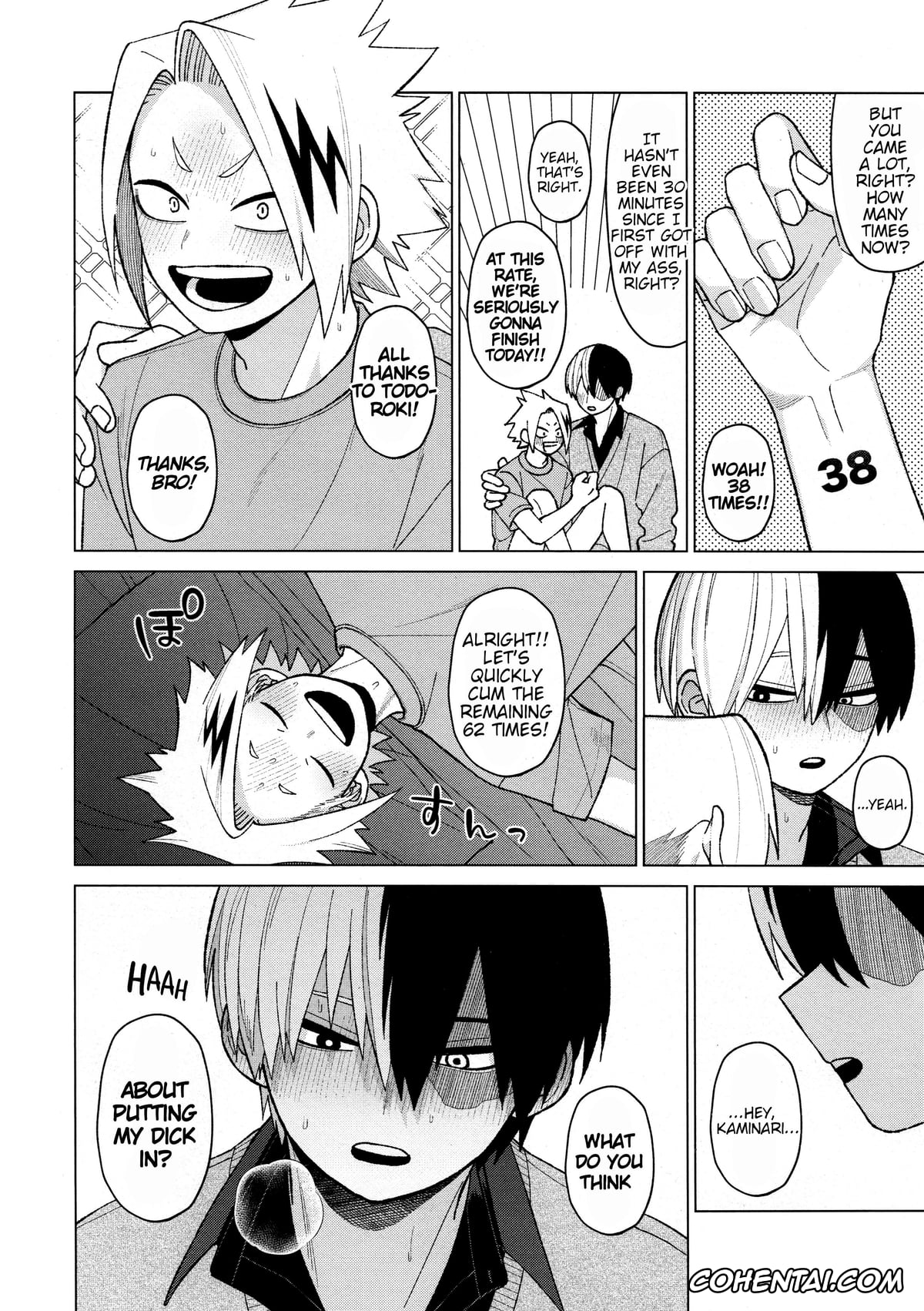 My Hero Academia | Boku No Hero Academia porno, Denki Kaminari porno, Shouto Todoroki porno, Zetchou COUNT 100 (Boku no Hero Academia), pagina 38