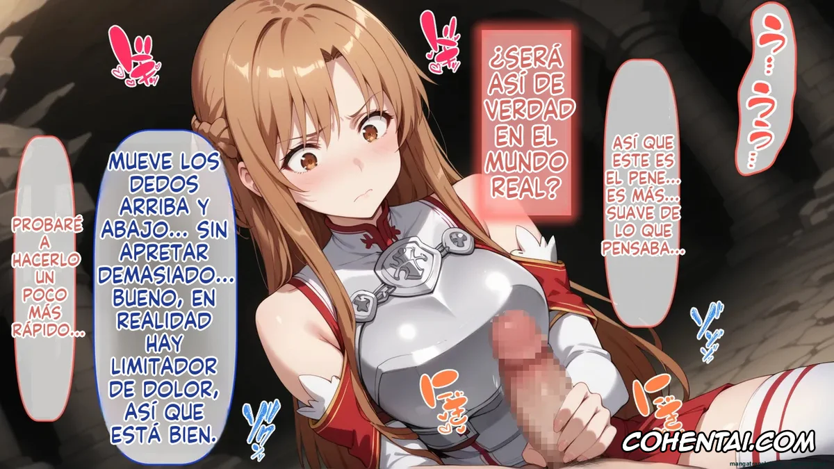 Sword Art Online porno, Asuna Yuuki porno, Senkou no Asuna to Kairaku Ochi Suru made Derarenai Aincrad (Sword Art Online), pagina 14