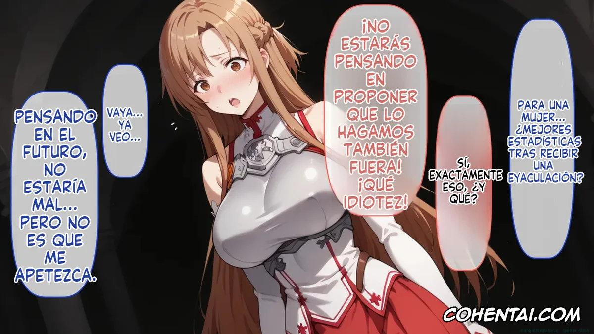 Sword Art Online porno, Asuna Yuuki porno, Senkou no Asuna to Kairaku Ochi Suru made Derarenai Aincrad (Sword Art Online), pagina 47