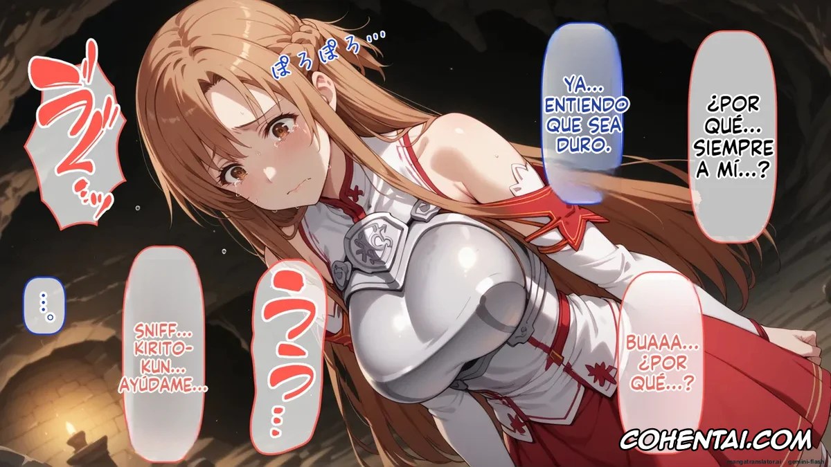 Sword Art Online hentai, Asuna Yuuki hentai, Senkou no Asuna to Kairaku Ochi Suru made Derarenai Aincrad (Sword Art Online), pagina 51