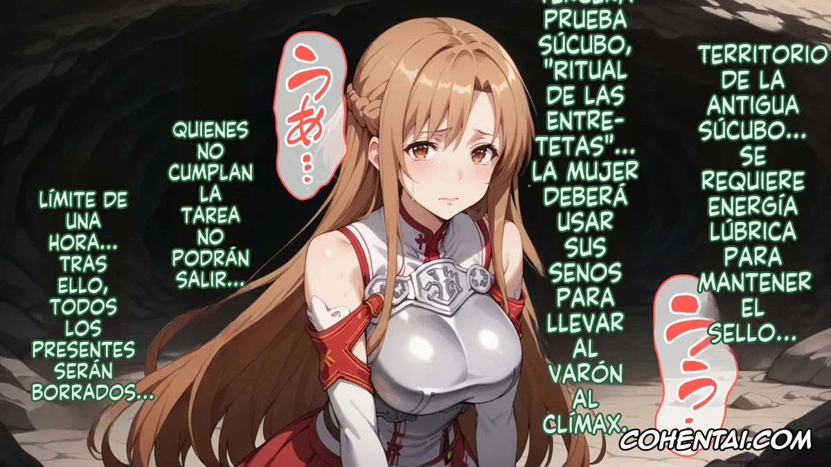 Sword Art Online porno, Asuna Yuuki porno, Senkou no Asuna to Kairaku Ochi Suru made Derarenai Aincrad (Sword Art Online), pagina 53