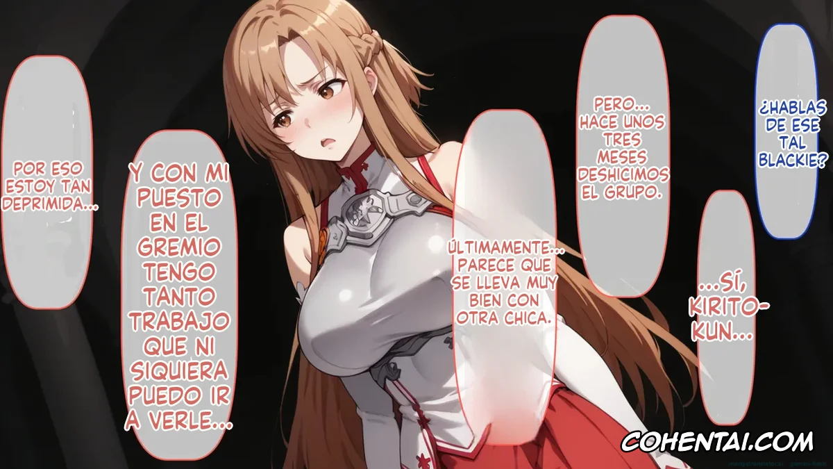 Sword Art Online porno, Asuna Yuuki porno, Senkou no Asuna to Kairaku Ochi Suru made Derarenai Aincrad (Sword Art Online), pagina 86