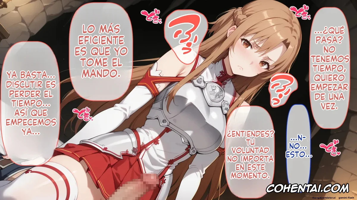 Sword Art Online porno, Asuna Yuuki porno, Senkou no Asuna to Kairaku Ochi Suru made Derarenai Aincrad (Sword Art Online), pagina 125