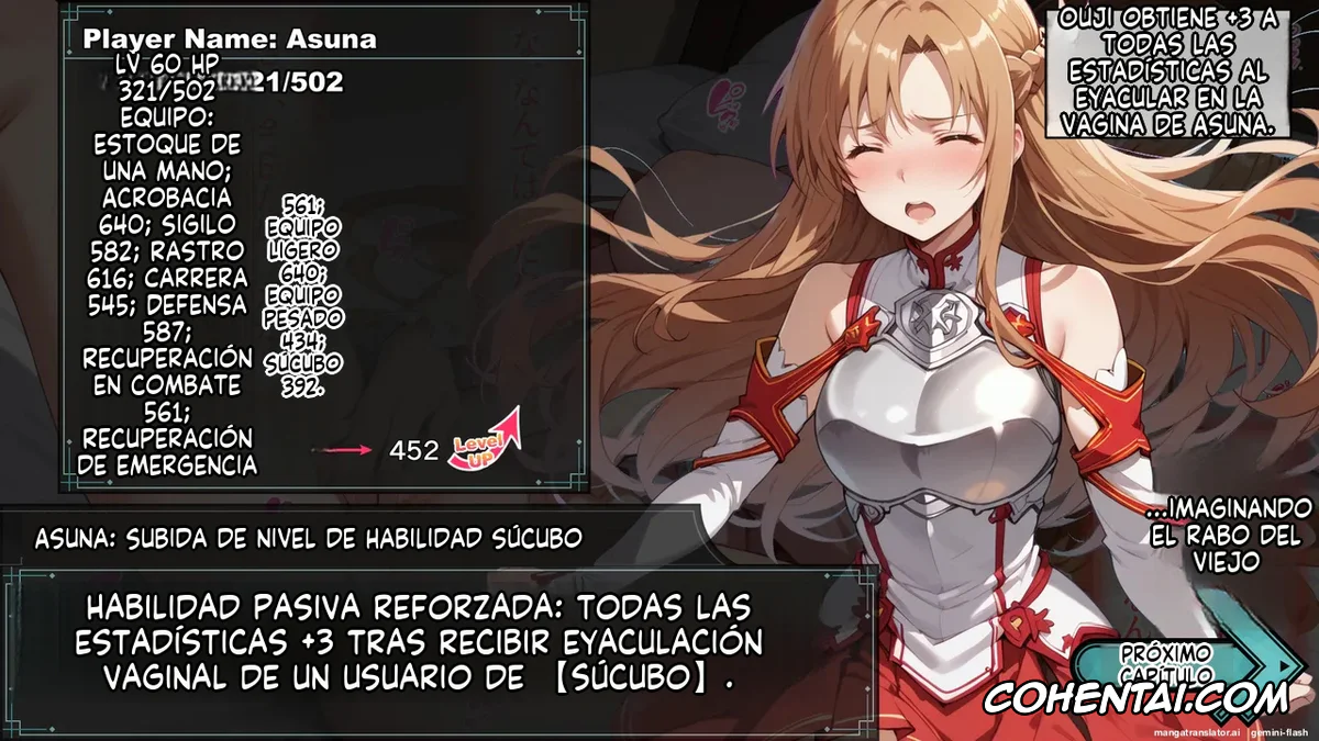 Sword Art Online porno, Asuna Yuuki porno, Senkou no Asuna to Kairaku Ochi Suru made Derarenai Aincrad (Sword Art Online), pagina 149