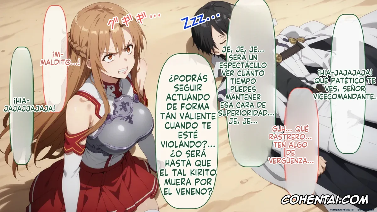 Sword Art Online porno, Asuna Yuuki porno, Senkou no Asuna to Kairaku Ochi Suru made Derarenai Aincrad (Sword Art Online), pagina 263