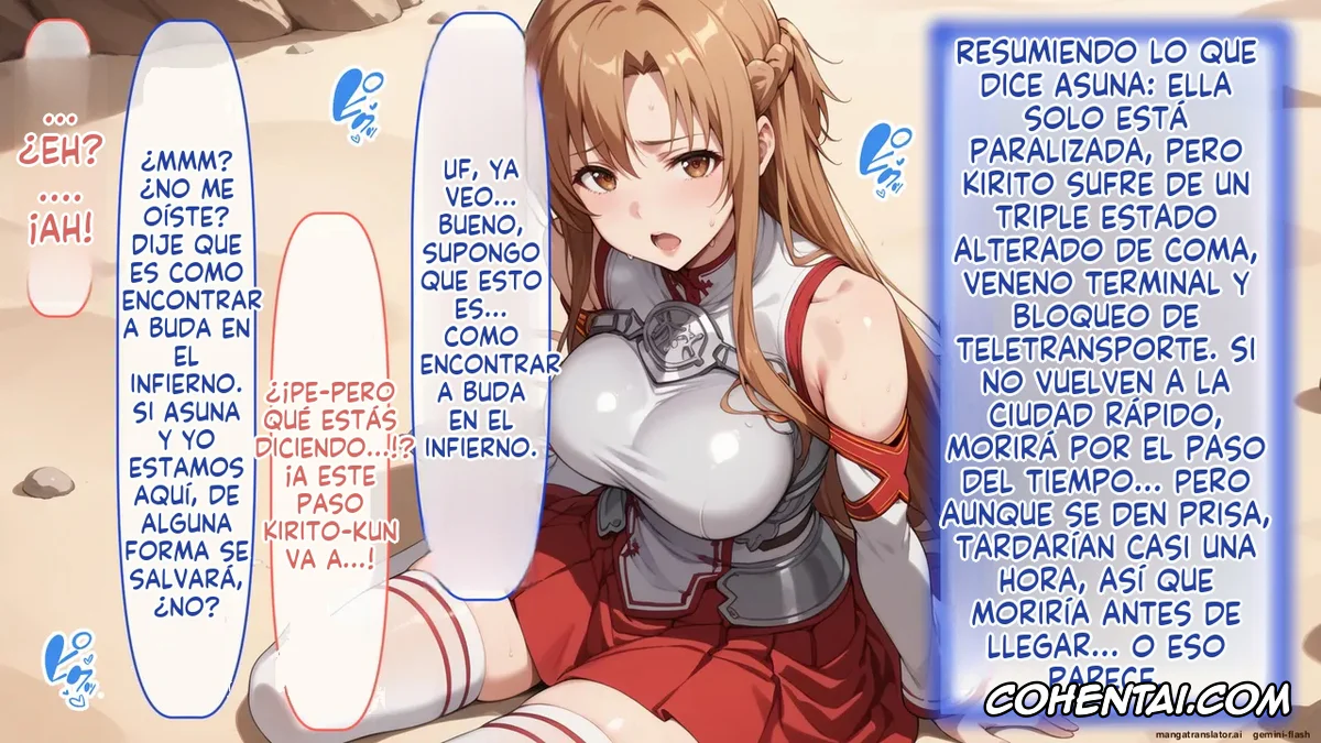 Sword Art Online porno, Asuna Yuuki porno, Senkou no Asuna to Kairaku Ochi Suru made Derarenai Aincrad (Sword Art Online), pagina 266