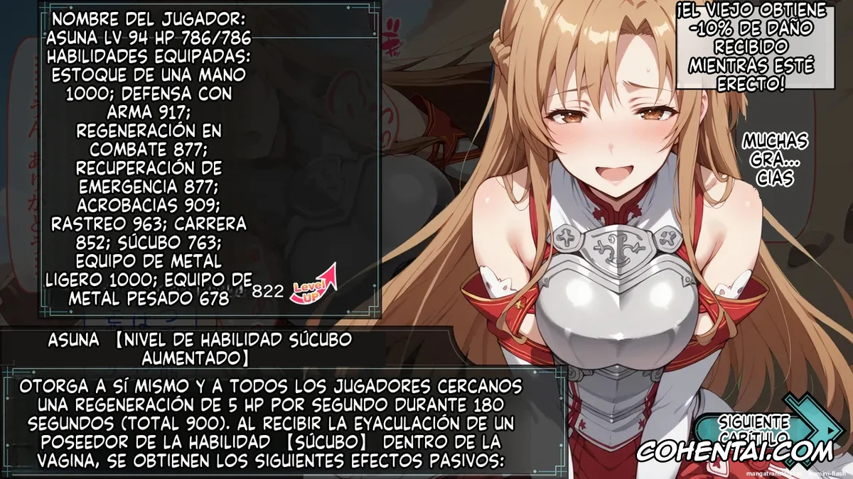 Sword Art Online porno, Asuna Yuuki porno, Senkou no Asuna to Kairaku Ochi Suru made Derarenai Aincrad (Sword Art Online), pagina 284