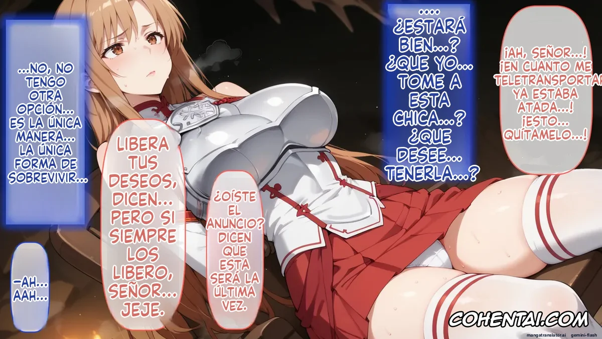 Sword Art Online hentai, Asuna Yuuki hentai, Senkou no Asuna to Kairaku Ochi Suru made Derarenai Aincrad (Sword Art Online), pagina 288