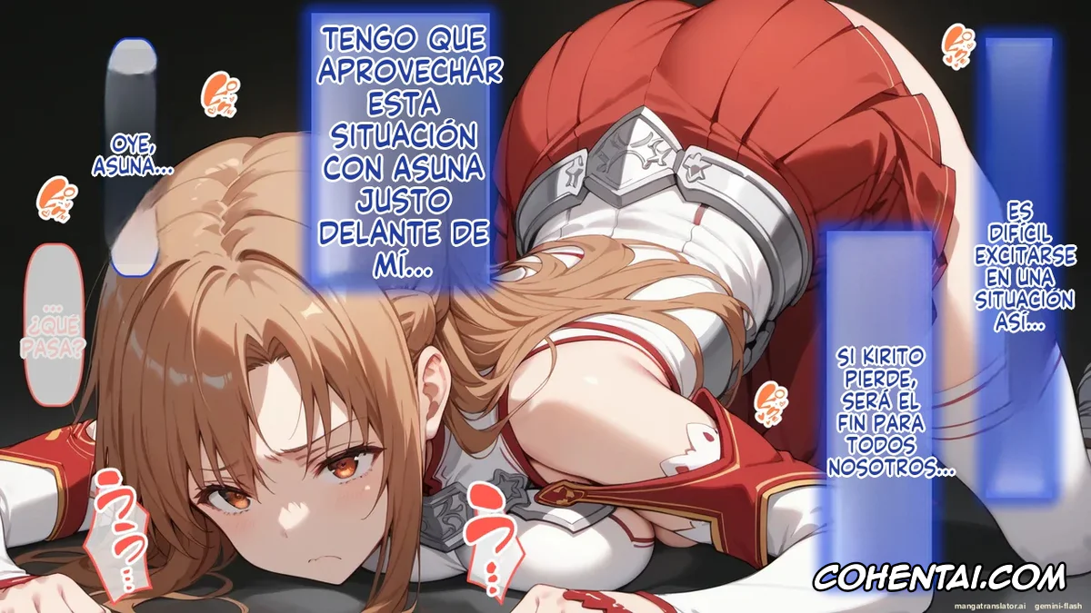 Sword Art Online hentai, Asuna Yuuki hentai, Senkou no Asuna to Kairaku Ochi Suru made Derarenai Aincrad (Sword Art Online), pagina 381
