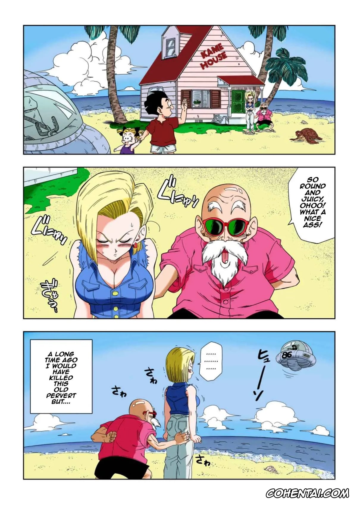 Dragon Ball porno, Android 18 porno, Master Roshi porno, Android 18 vs. Master Roshi (Dragon Ball), pagina 2