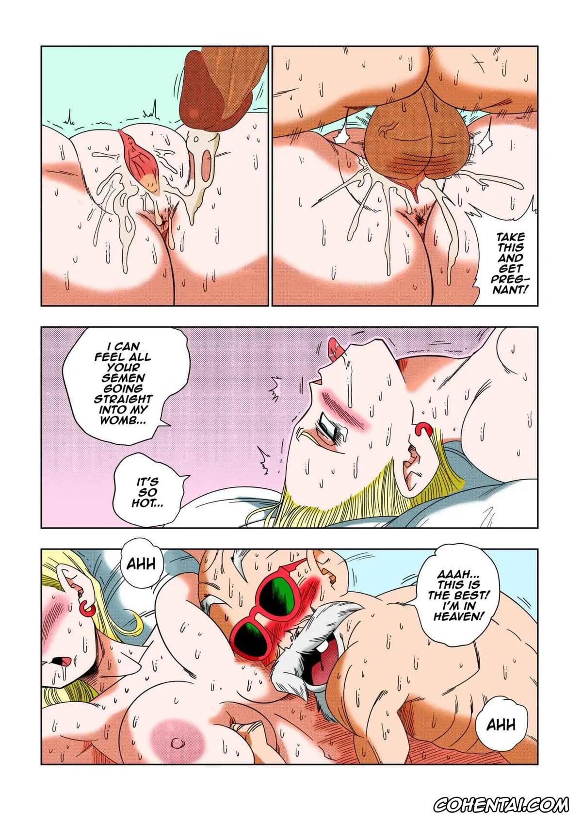 Dragon Ball hentai, Android 18 hentai, Master Roshi hentai, Android 18 vs. Master Roshi (Dragon Ball), pagina 21
