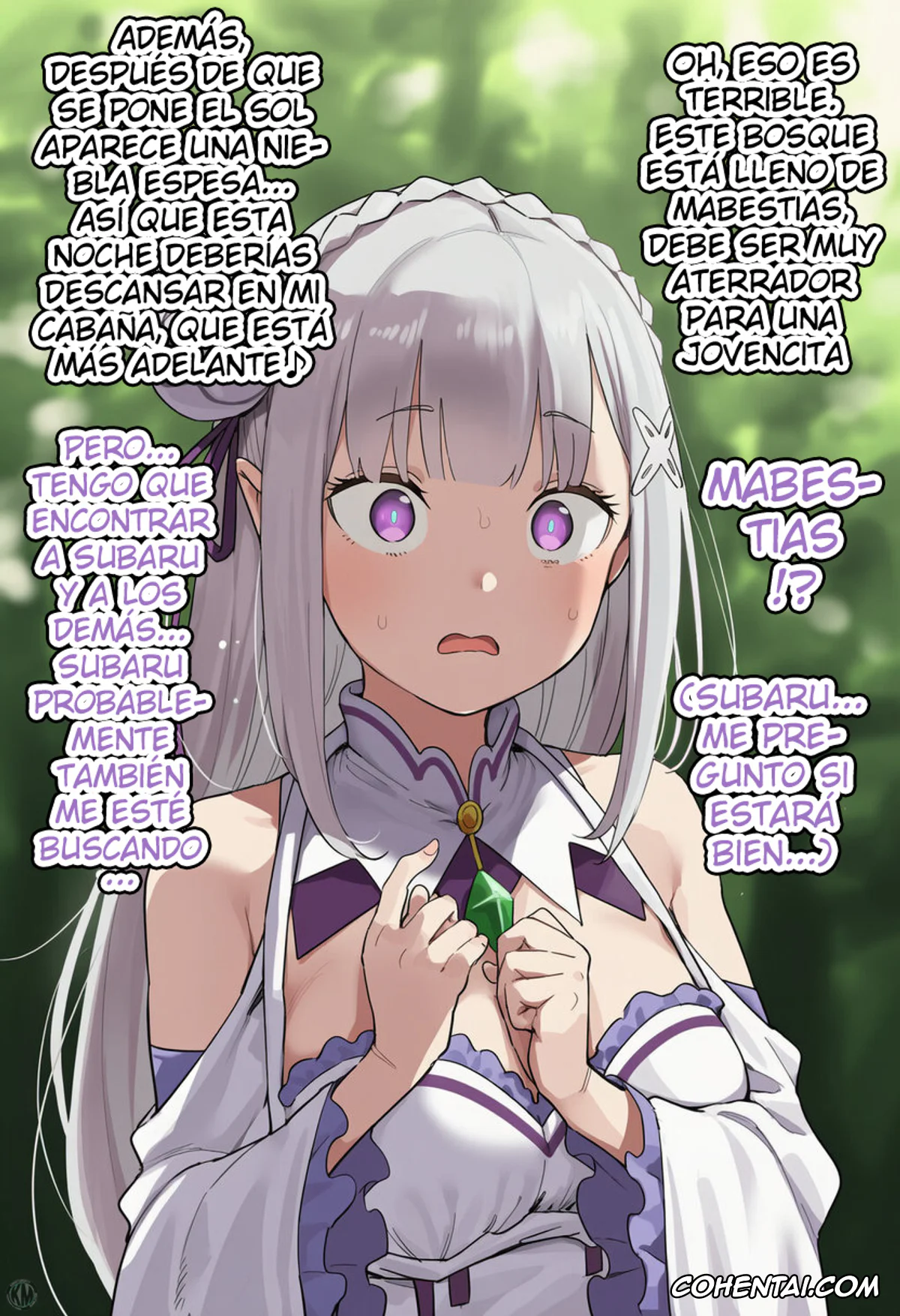 Re:Zero kara Hajimeru Isekai Seikatsu hentai, Emilia hentai, Kouketsu na Half Elf no Emilia ga Henkyou no Noumin Jiji ni Damasare Yome ni Otosareru (Re׃Zero kara Hajimeru Isekai Seikatsu), pagina 6