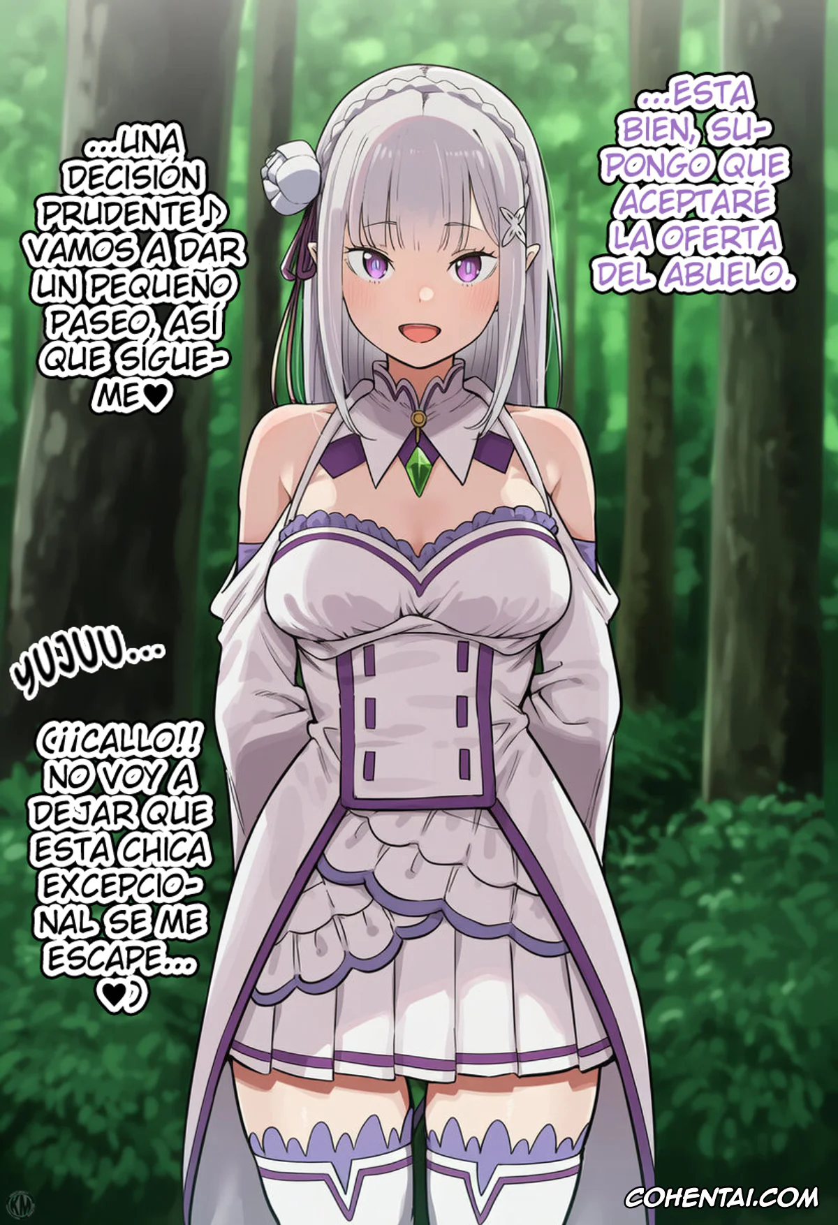 Re:Zero kara Hajimeru Isekai Seikatsu porno, Emilia porno, Kouketsu na Half Elf no Emilia ga Henkyou no Noumin Jiji ni Damasare Yome ni Otosareru (Re׃Zero kara Hajimeru Isekai Seikatsu), pagina 8