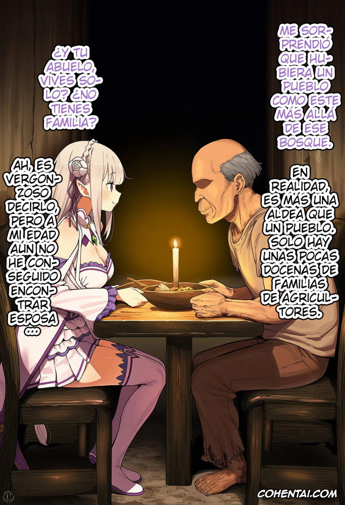 Re:Zero kara Hajimeru Isekai Seikatsu xxx, Emilia xxx, Kouketsu na Half Elf no Emilia ga Henkyou no Noumin Jiji ni Damasare Yome ni Otosareru (Re׃Zero kara Hajimeru Isekai Seikatsu), pagina 10