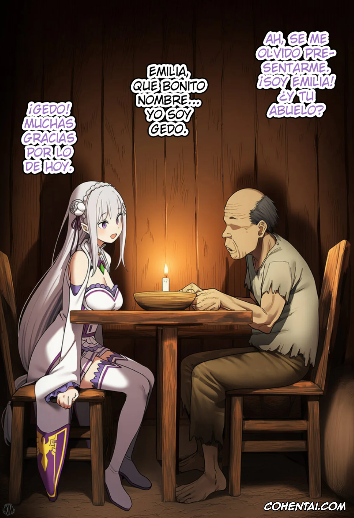 Re:Zero kara Hajimeru Isekai Seikatsu hentai, Emilia hentai, Kouketsu na Half Elf no Emilia ga Henkyou no Noumin Jiji ni Damasare Yome ni Otosareru (Re׃Zero kara Hajimeru Isekai Seikatsu), pagina 12