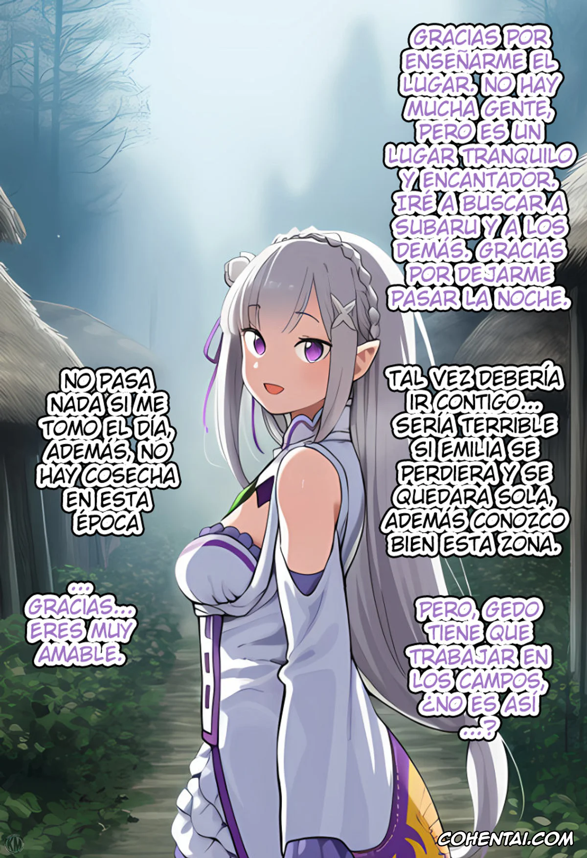 Re:Zero kara Hajimeru Isekai Seikatsu hentai, Emilia hentai, Kouketsu na Half Elf no Emilia ga Henkyou no Noumin Jiji ni Damasare Yome ni Otosareru (Re׃Zero kara Hajimeru Isekai Seikatsu), pagina 24