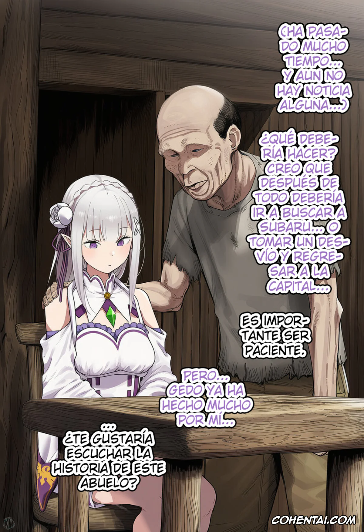 Re:Zero kara Hajimeru Isekai Seikatsu porno, Emilia porno, Kouketsu na Half Elf no Emilia ga Henkyou no Noumin Jiji ni Damasare Yome ni Otosareru (Re׃Zero kara Hajimeru Isekai Seikatsu), pagina 32