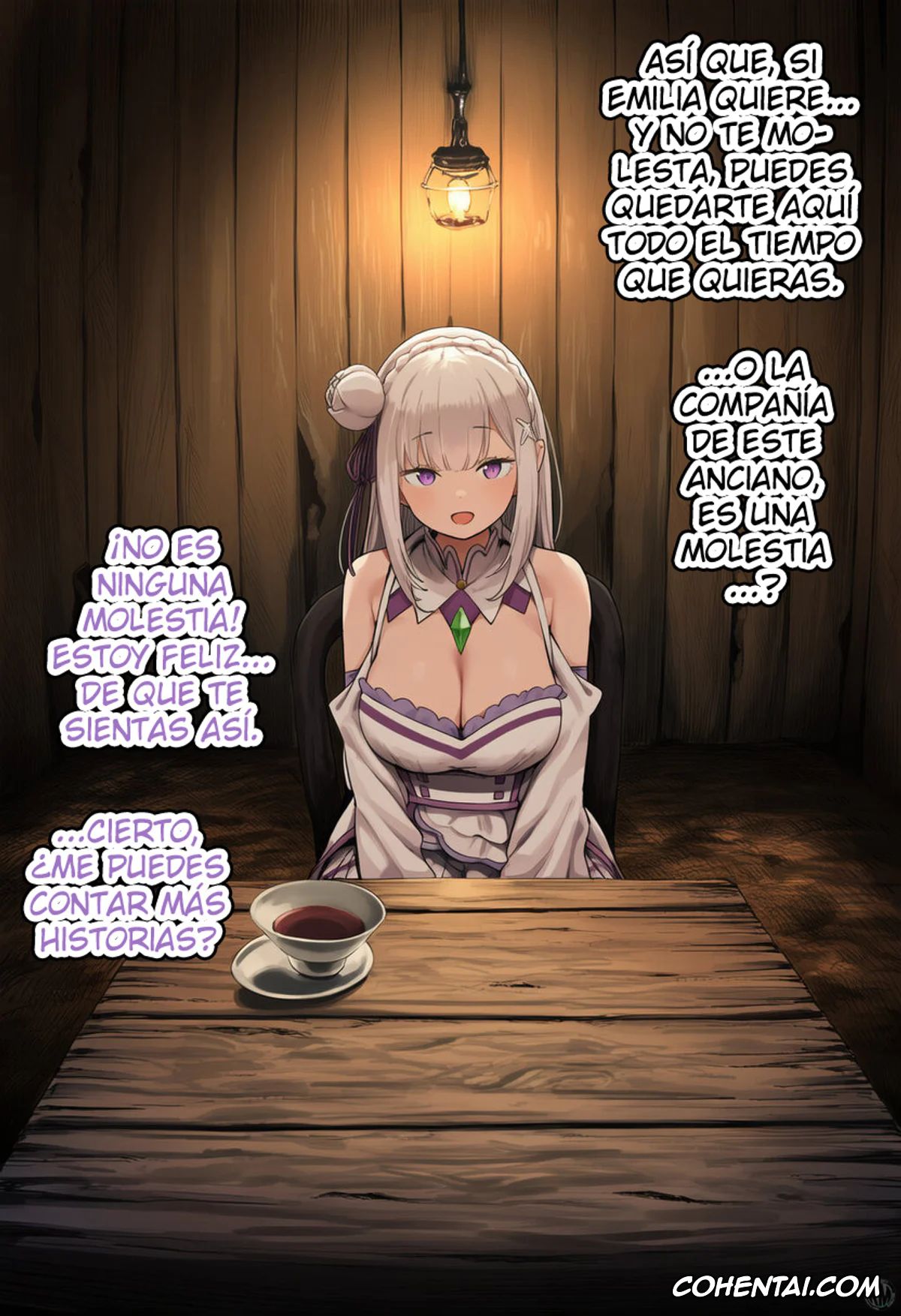 Re:Zero kara Hajimeru Isekai Seikatsu porno, Emilia porno, Kouketsu na Half Elf no Emilia ga Henkyou no Noumin Jiji ni Damasare Yome ni Otosareru (Re׃Zero kara Hajimeru Isekai Seikatsu), pagina 35