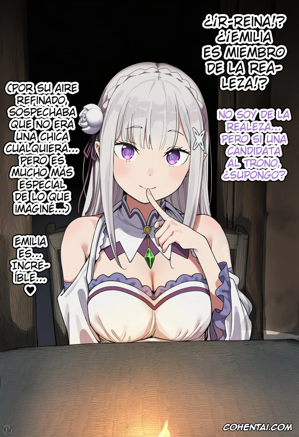 Re:Zero kara Hajimeru Isekai Seikatsu porno, Emilia porno, Kouketsu na Half Elf no Emilia ga Henkyou no Noumin Jiji ni Damasare Yome ni Otosareru (Re׃Zero kara Hajimeru Isekai Seikatsu), pagina 38