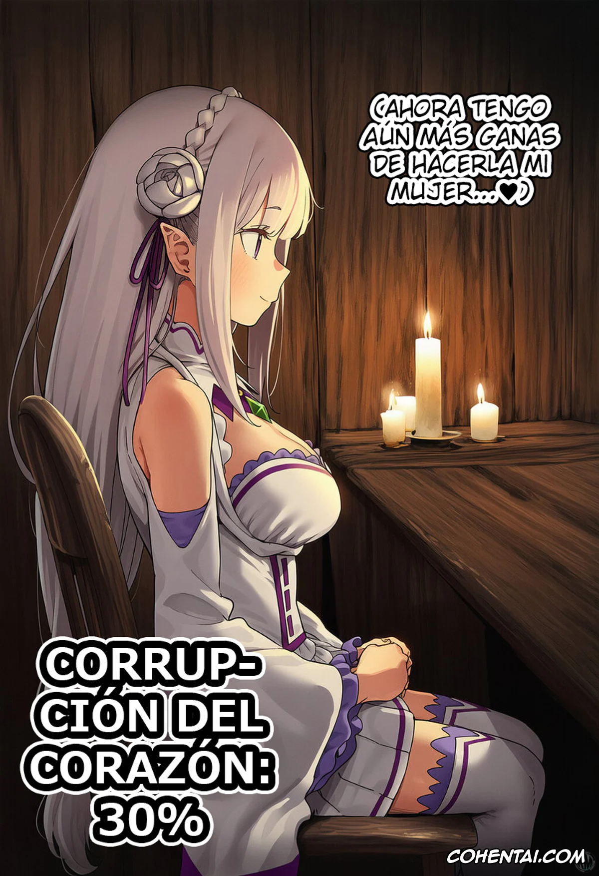 Re:Zero kara Hajimeru Isekai Seikatsu hentai, Emilia hentai, Kouketsu na Half Elf no Emilia ga Henkyou no Noumin Jiji ni Damasare Yome ni Otosareru (Re׃Zero kara Hajimeru Isekai Seikatsu), pagina 39