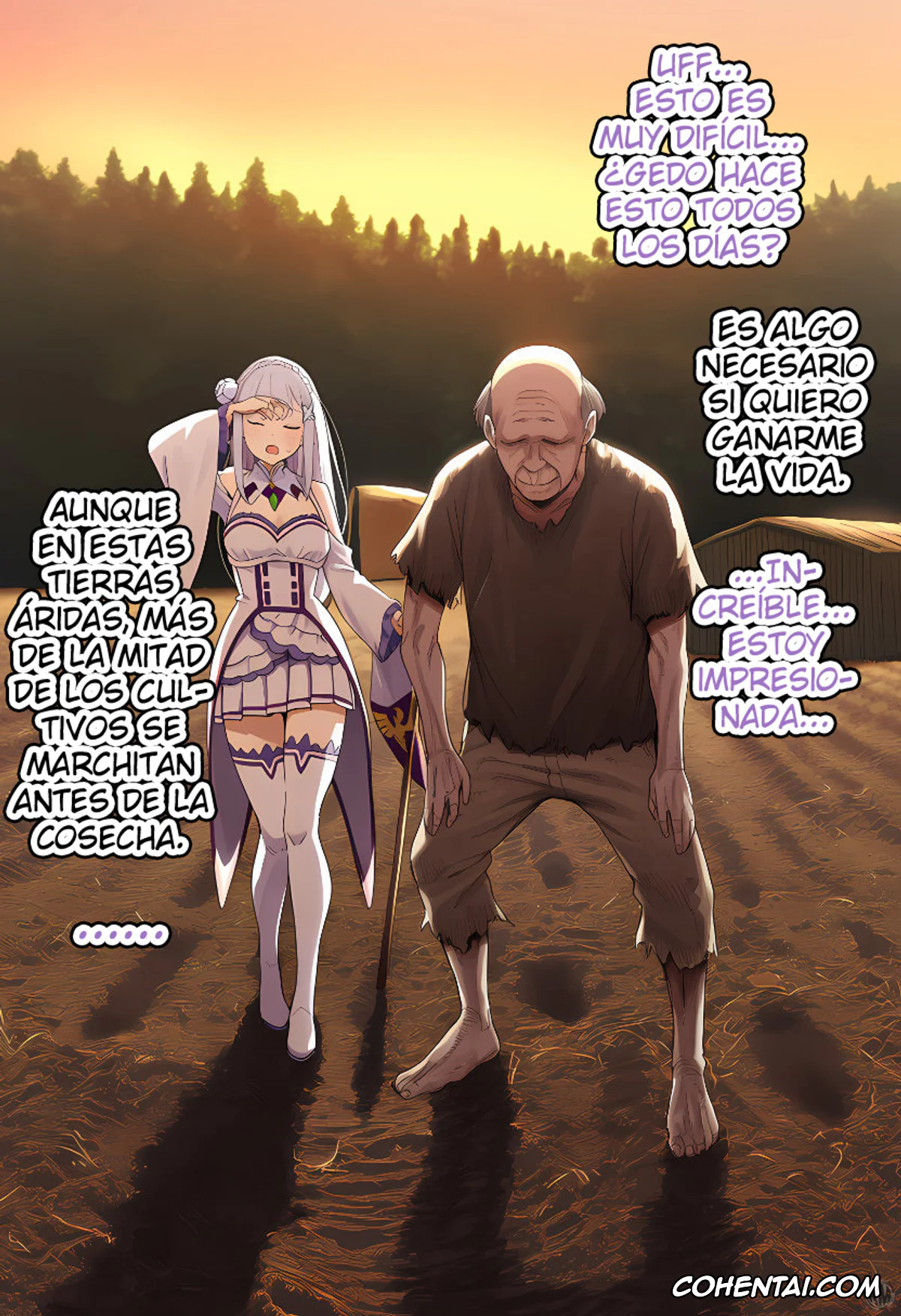Re:Zero kara Hajimeru Isekai Seikatsu porno, Emilia porno, Kouketsu na Half Elf no Emilia ga Henkyou no Noumin Jiji ni Damasare Yome ni Otosareru (Re׃Zero kara Hajimeru Isekai Seikatsu), pagina 41