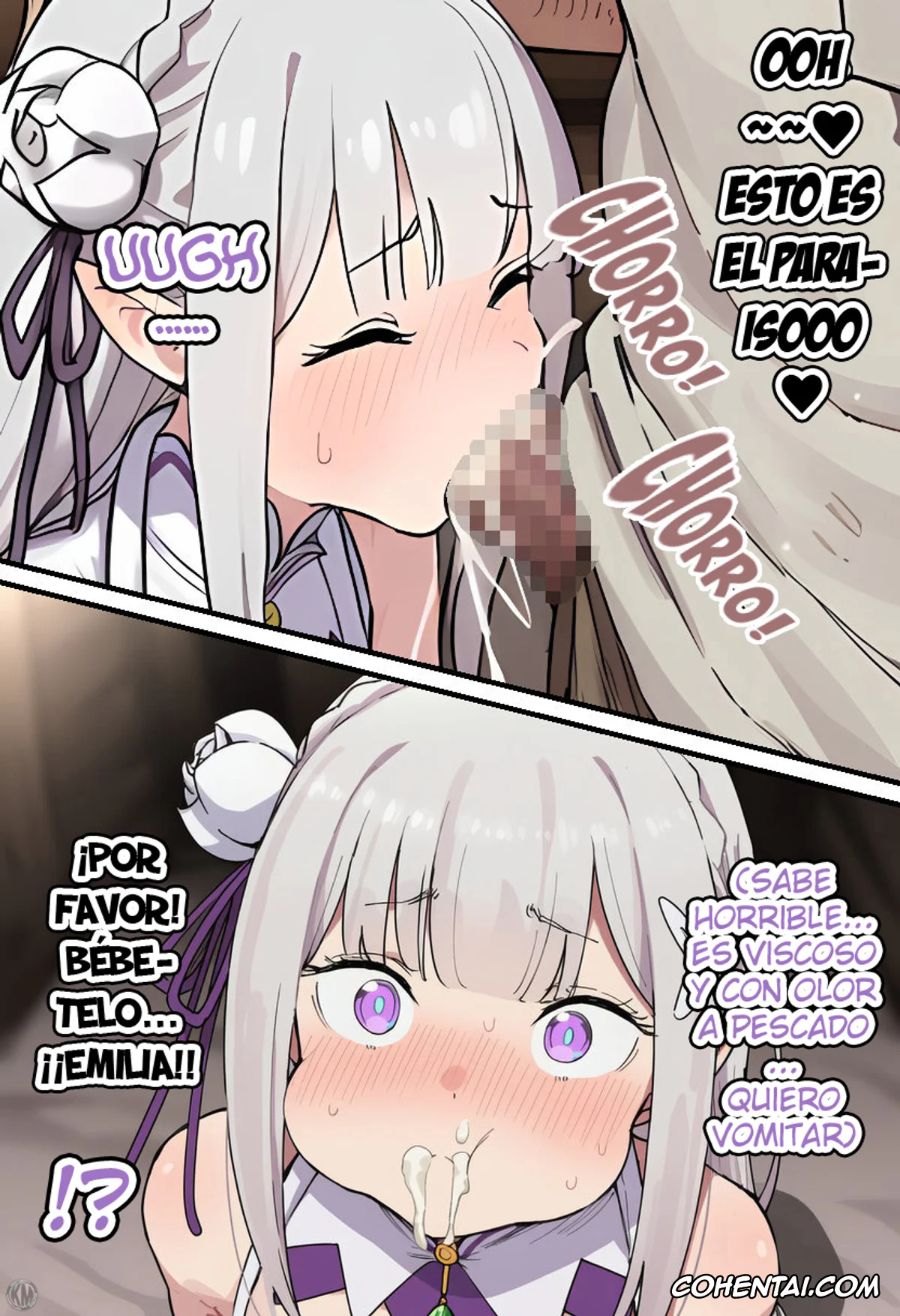 Re:Zero kara Hajimeru Isekai Seikatsu xxx, Emilia xxx, Kouketsu na Half Elf no Emilia ga Henkyou no Noumin Jiji ni Damasare Yome ni Otosareru (Re׃Zero kara Hajimeru Isekai Seikatsu), pagina 70