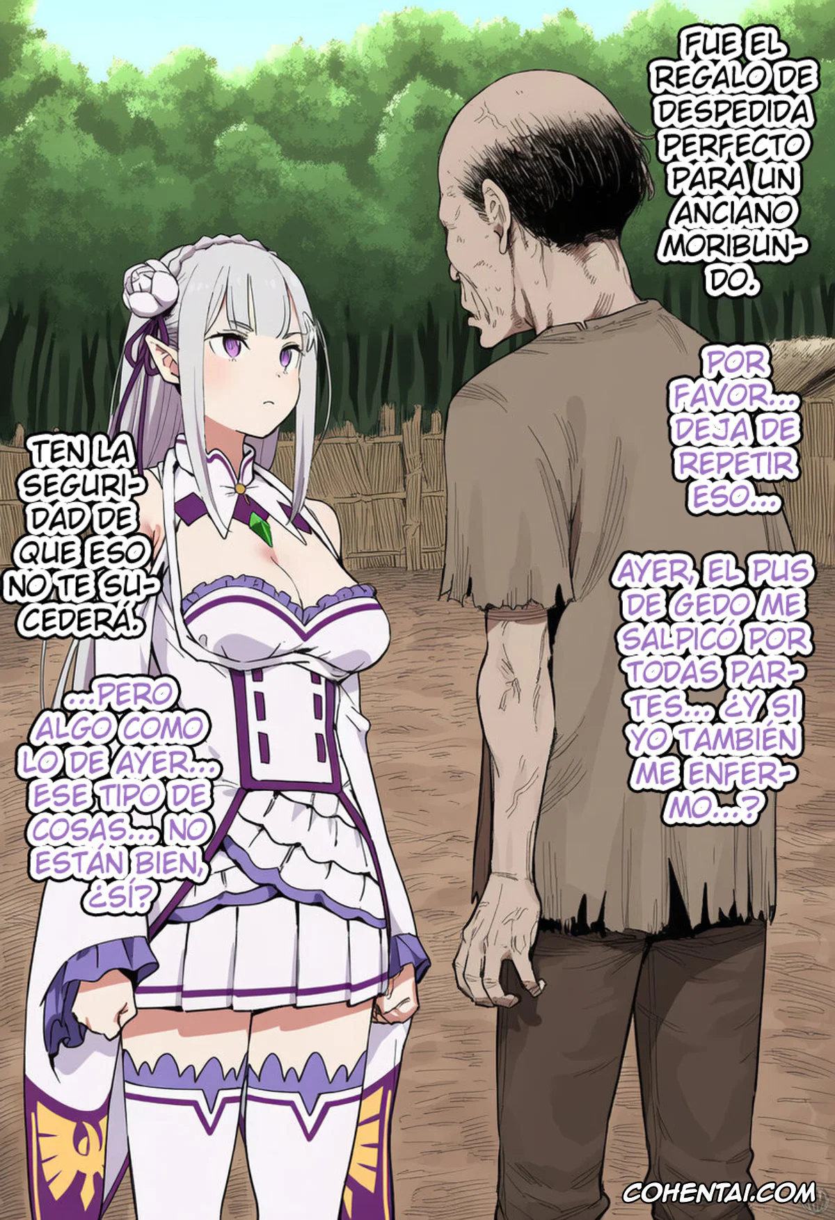 Re:Zero kara Hajimeru Isekai Seikatsu xxx, Emilia xxx, Kouketsu na Half Elf no Emilia ga Henkyou no Noumin Jiji ni Damasare Yome ni Otosareru (Re׃Zero kara Hajimeru Isekai Seikatsu), pagina 97