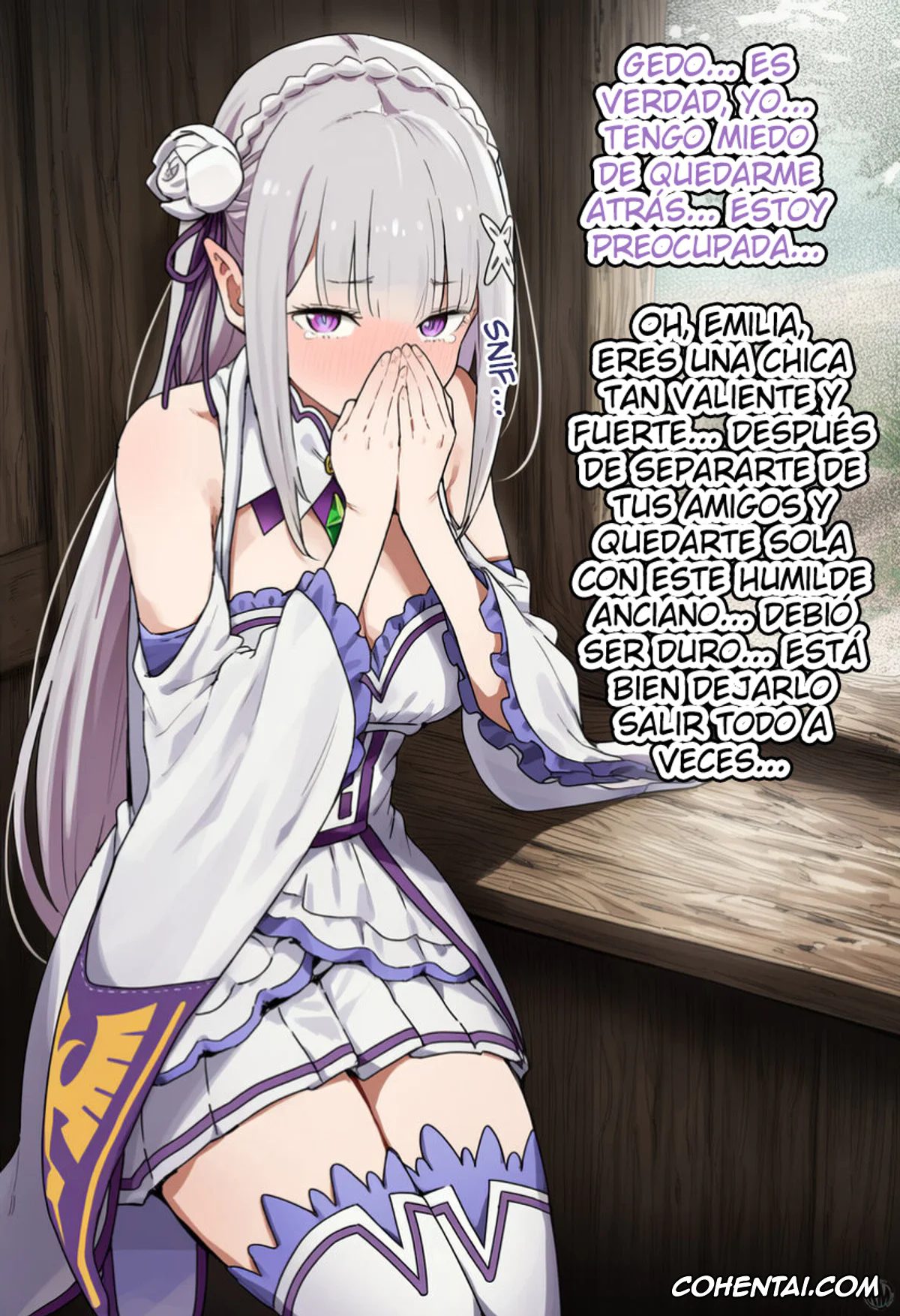 Re:Zero kara Hajimeru Isekai Seikatsu porno, Emilia porno, Kouketsu na Half Elf no Emilia ga Henkyou no Noumin Jiji ni Damasare Yome ni Otosareru (Re׃Zero kara Hajimeru Isekai Seikatsu), pagina 101