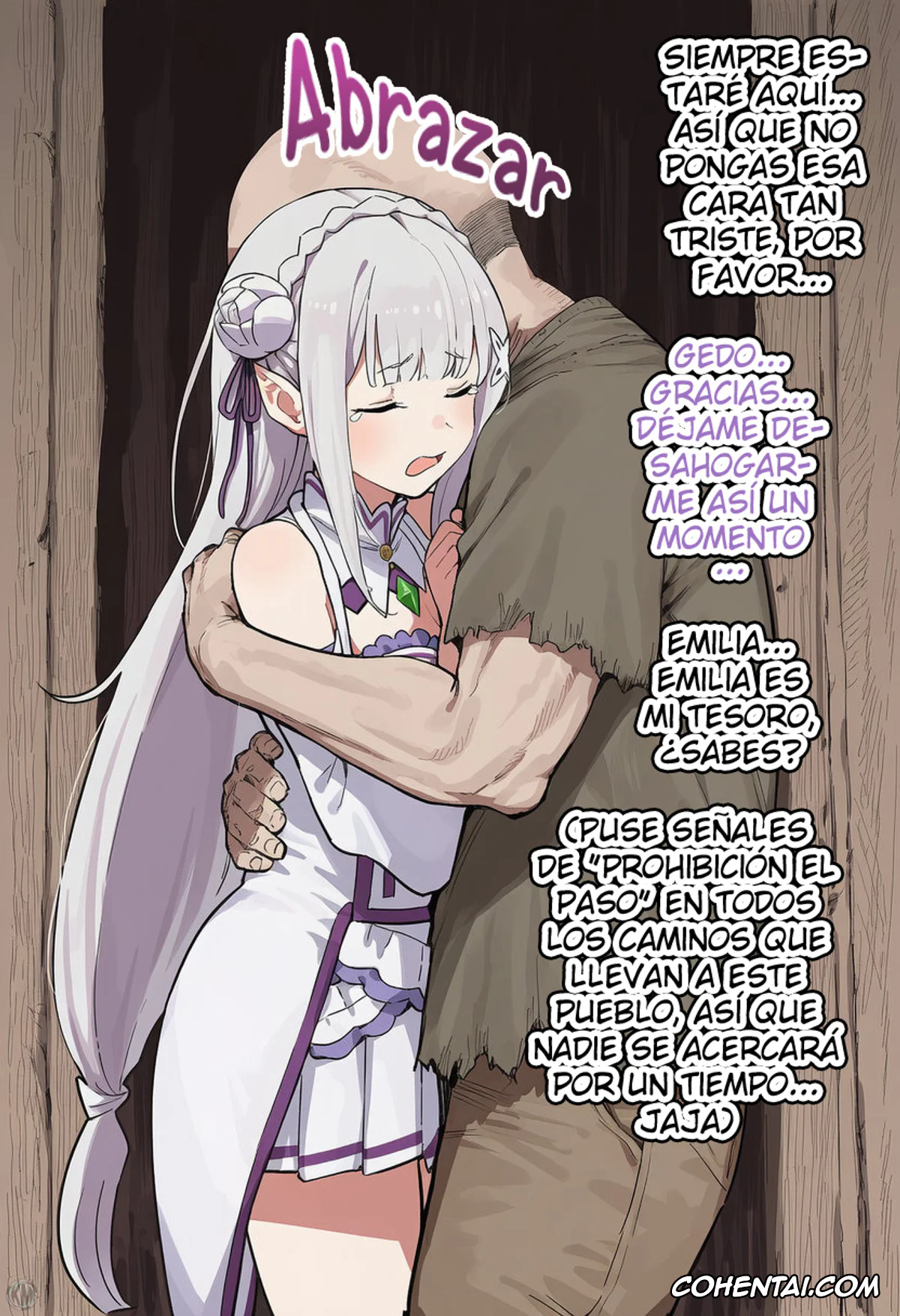 Re:Zero kara Hajimeru Isekai Seikatsu hentai, Emilia hentai, Kouketsu na Half Elf no Emilia ga Henkyou no Noumin Jiji ni Damasare Yome ni Otosareru (Re׃Zero kara Hajimeru Isekai Seikatsu), pagina 102