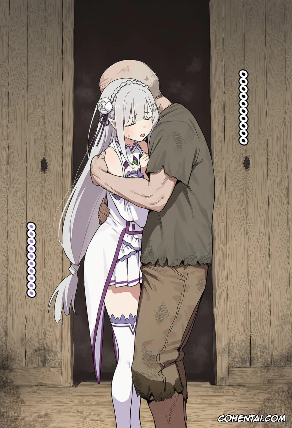 Re:Zero kara Hajimeru Isekai Seikatsu xxx, Emilia xxx, Kouketsu na Half Elf no Emilia ga Henkyou no Noumin Jiji ni Damasare Yome ni Otosareru (Re׃Zero kara Hajimeru Isekai Seikatsu), pagina 103